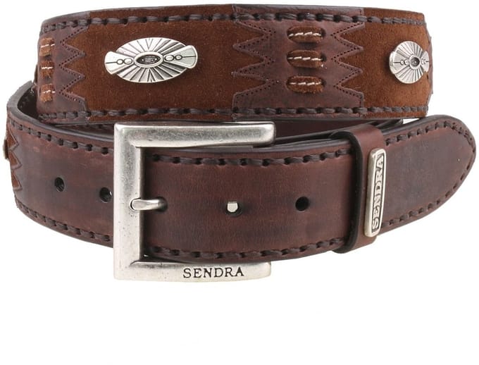Sendra leren riem 1253 donkerbruin