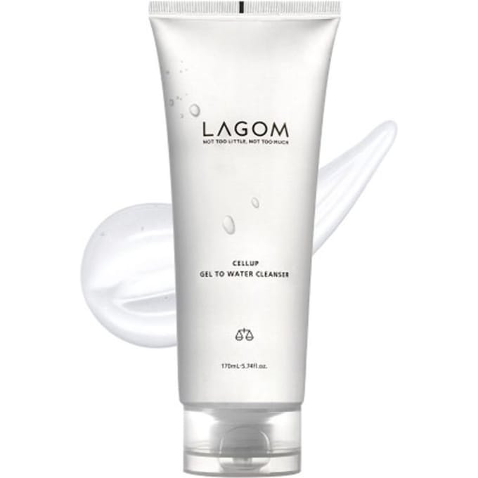 LAGOM Cellup Gel to Water Cleanser Dubbel Set (170 ml × 2) white