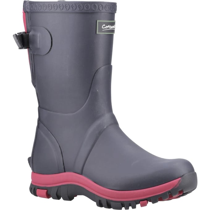 Cotswold Realm Rubberen Dames Regenlaarzen Marineblauw/roze