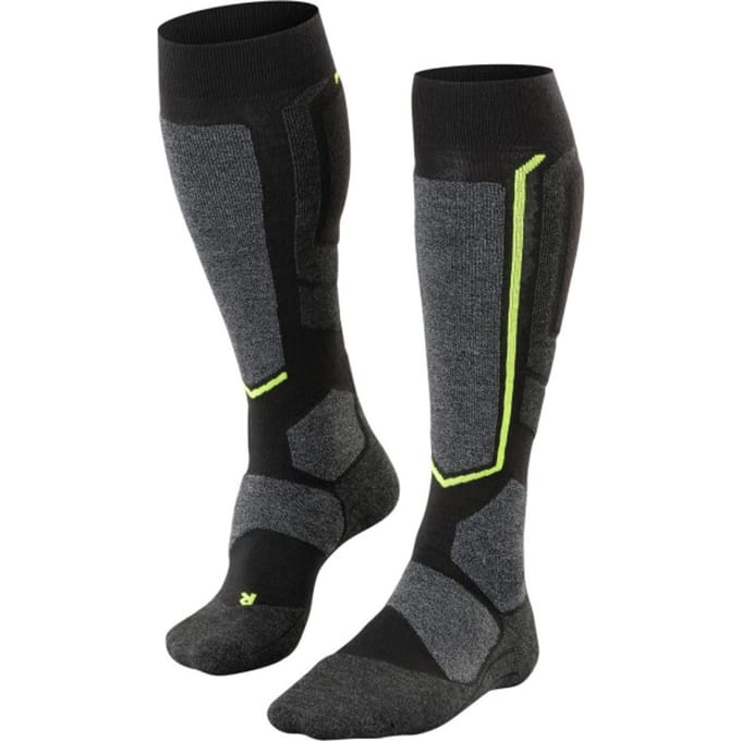 FALKE SB2 warm dik wol functioneel materiaal skisokken heren zwart - maat 42-43