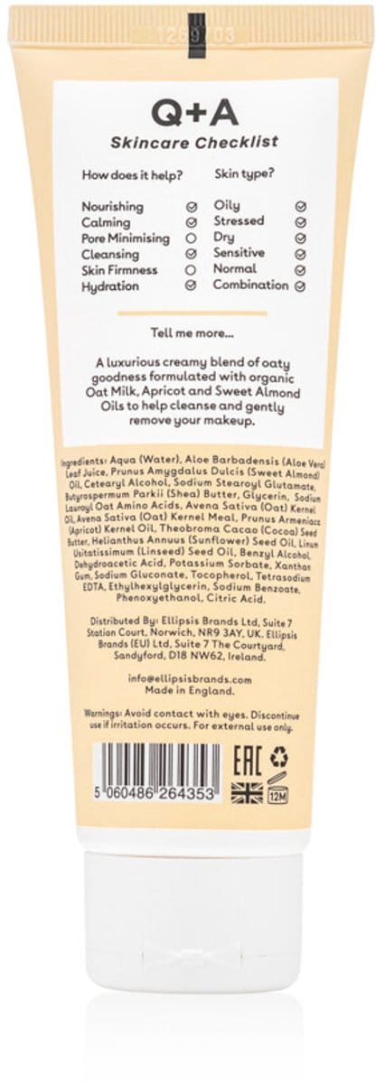 Q+A - Oat Milk Cream Cleanser - 3 x 125 ml - Voordeelverpakking