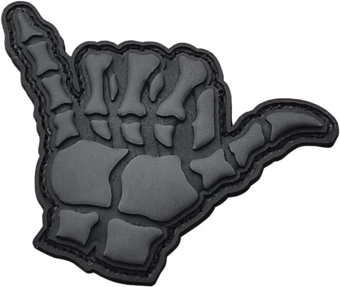 Hang Loose PVC Patch voor Rugzakken en Caps - 5x7 cm