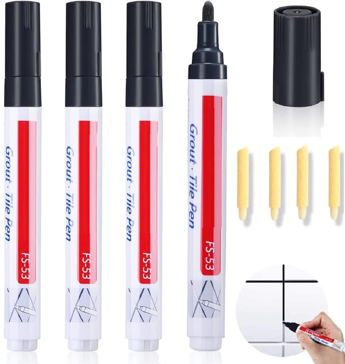 Dailygoods- Voegpen Set - 4 Kleuren - 14 cm Lengte - 4,5 mm Penpunt
