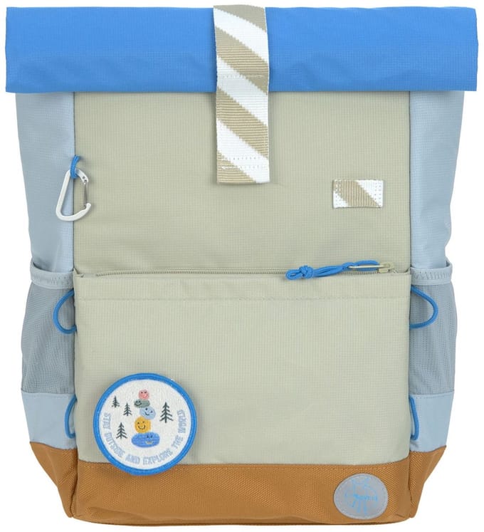 Lässig rugzak voor kinderen Medium Rolltop Backpack - Sunny Explorer Green / Blue kaki
