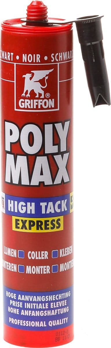 GRIF constructielijm high Tack Express, zw, verpakkingseenheid 435g