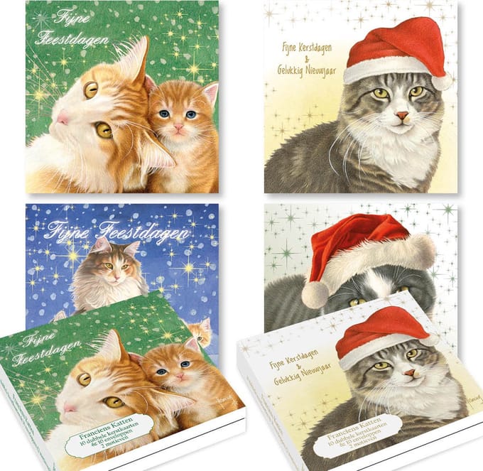 Franciens Katten kerstkaarten 1