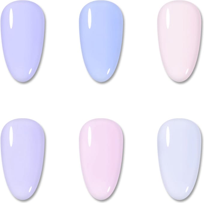 DW4Trading Gel Nagellak B7 Set van 6 - Gel Polish - UV/led - Lucht Drogend - 6x10ml