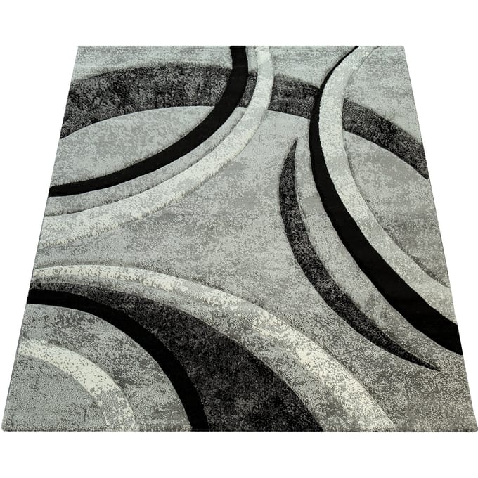 Modern tapijt Bravo grijs  80x300 cm