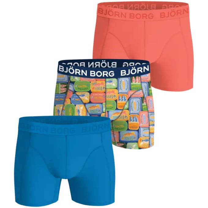 Rekbare katoenen boxershort Björn Borg (x3)