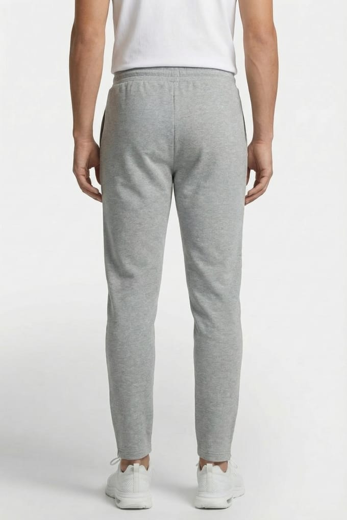 Lyle & Scott Fly Fleece Trackies Mid Grey Marl Maat: M | Joggingbroeken Outlet | Heren | Grijs
