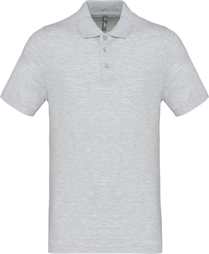Kariban Piqué-herenpolo korte mouwen K254 - Ash Heather - L