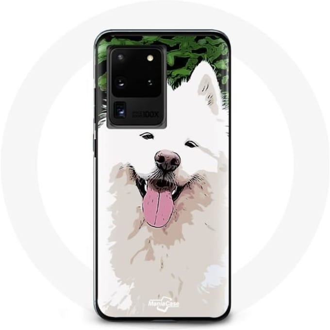 Hoesje - Samsung - Galaxy S20 Ultra - Wit - Samojeed - Hard wit