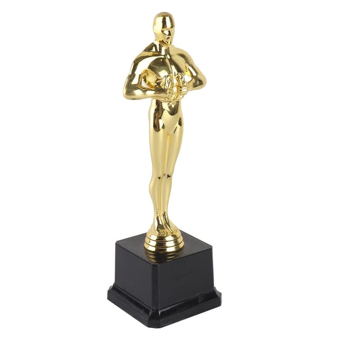 Trophée Plaqué Or Petit Trophée Homme d'Or Souvenir de Compétition beige