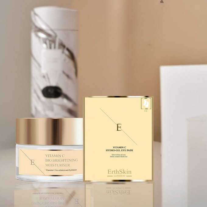 Vitamine C Bio Brightening Moisturiser 50ml + Vitamine C Hydrogel Oogkompressen x 5