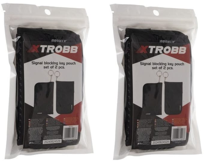 Xtrobb Anti-diefstal - 2 x Sleuteletui Set - RFID-bescherming - Autosleutels - Bankkaarten