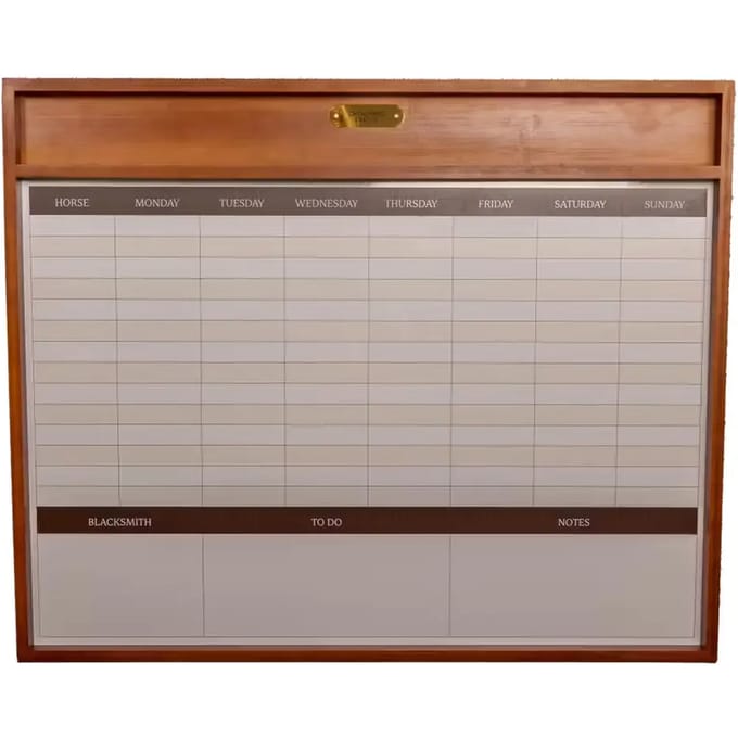 Grooming Deluxe - Stal planner magnetisch met frame 100x84cm