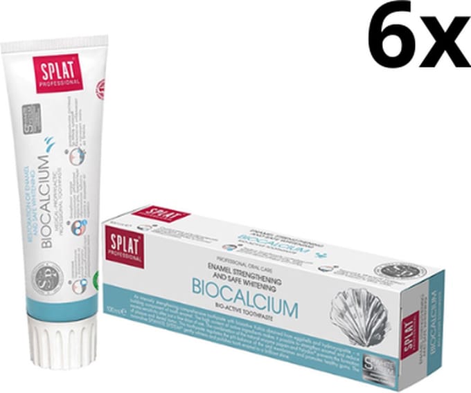 Splat Tandpasta - Professional BioCalcium - 6 x 100 ml - Voordeelverpakking