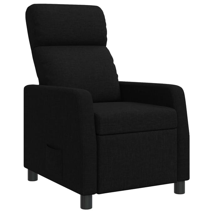 vidaXL - Recliner - Zwart - Stof