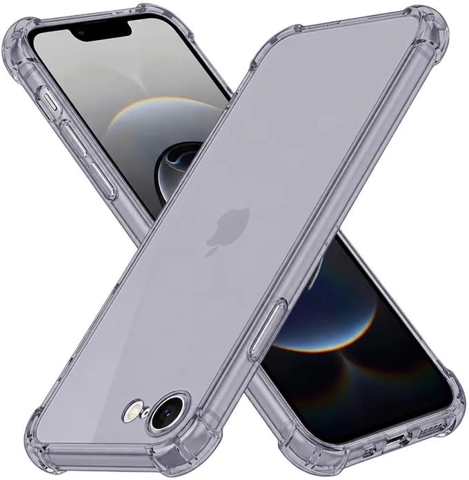 Hoesje geschikt voor Apple iPhone 17e/16e - Techsuit Shockproof Silicone Back Cover - Zwart