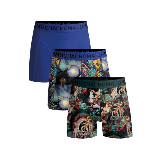 Muchachomalo Heren Trunks - 3 Pack - Maat M - 95% Katoen - Mannen Onderbroek
