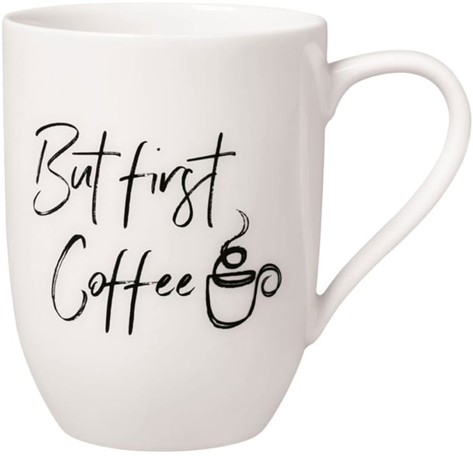 Becher mit Henkel 'But first Coffee' Statement 290 ml