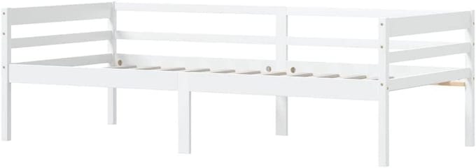 Bedframe Grenenhout - Houten Bed - Slaapcomfort Creëren - Massieve Constructie - 90x200 cm - Wit