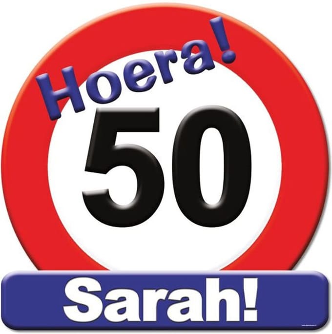 Paperdreams - Huldeschild - 50 Jaar Sarah