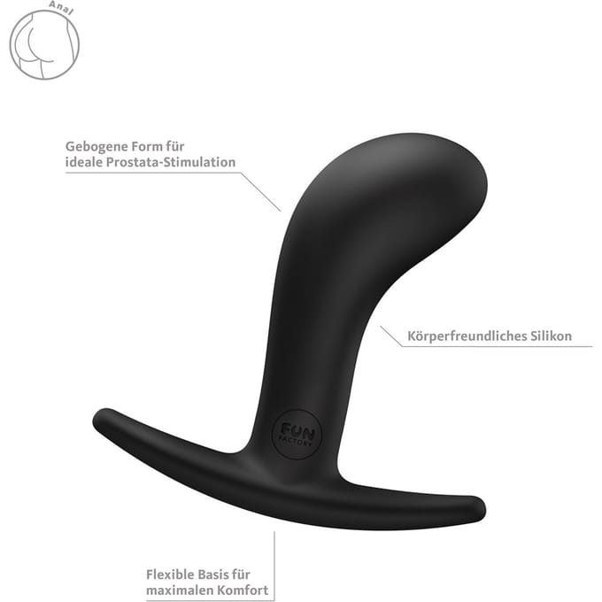 FUN FACTORY - BOOTIE ANAL PLUG SIZE M BLACK