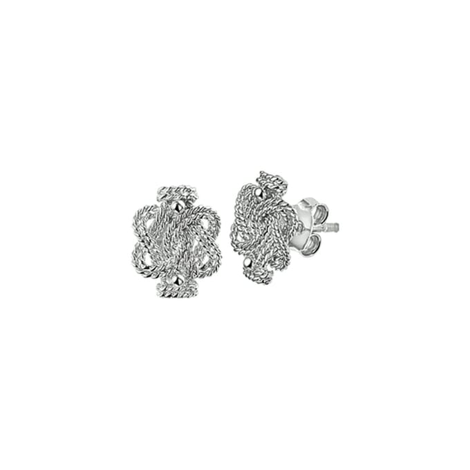Glams oorknoppen surinaamse mattenklopper - Zilver