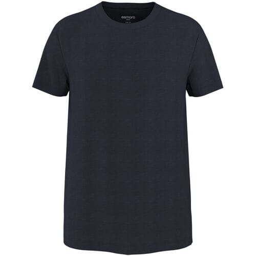ESMARA MEN Heren T-shirt - Slim fit (Marineblauw, S)
