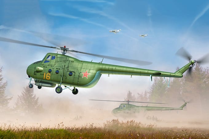 Trumpeter Modelbouwpakket Militaire voertuigen - 05817 Mi-4A Hound Heli Plastic - 1:48 - Modelbouw
