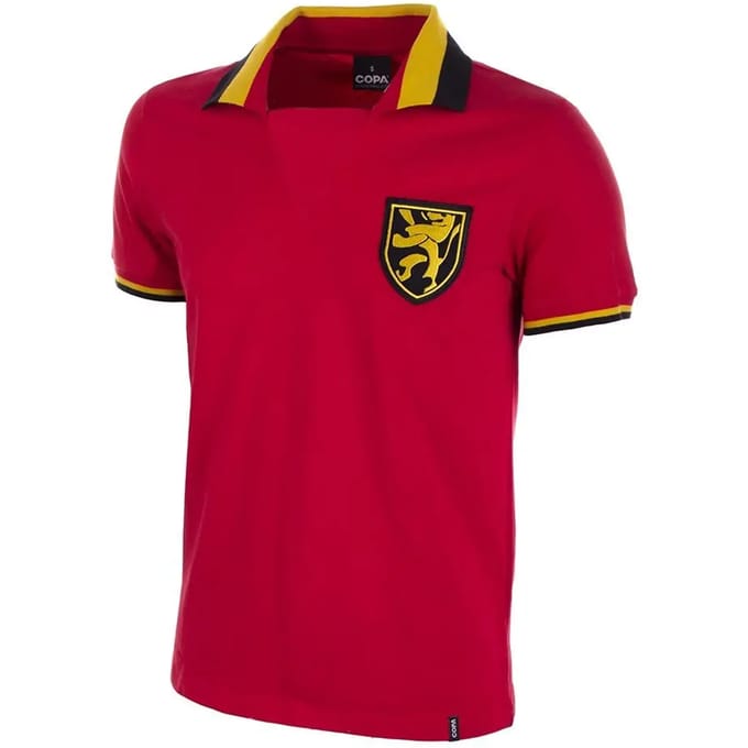 COPA Football - België 1960's - Retro voetbalshirt - Heren - M - Rood