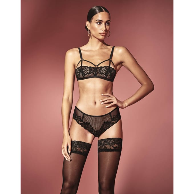 Bracli - Londoner Slip-Perlen-Tanga-Set Größe Plus