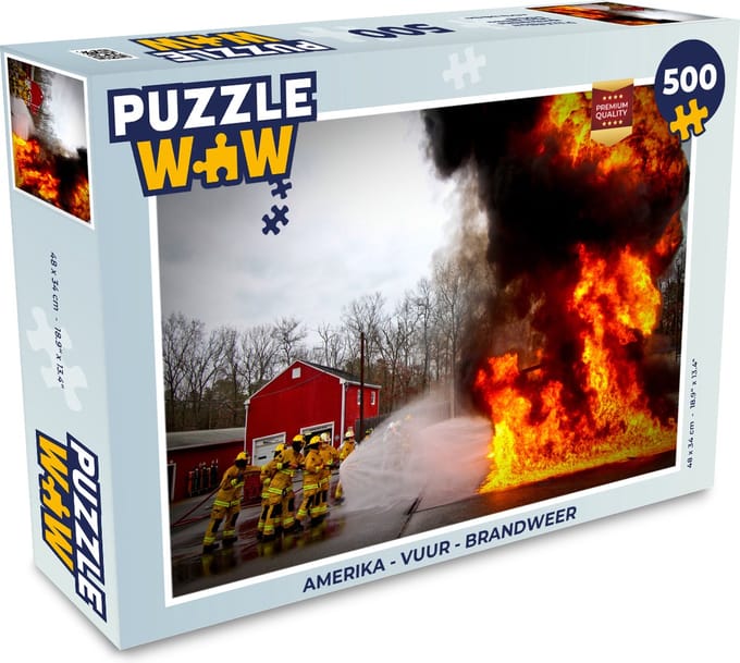Puzzel Amerika - Vuur - Brandweer - Legpuzzel - Puzzel 500 stukjes