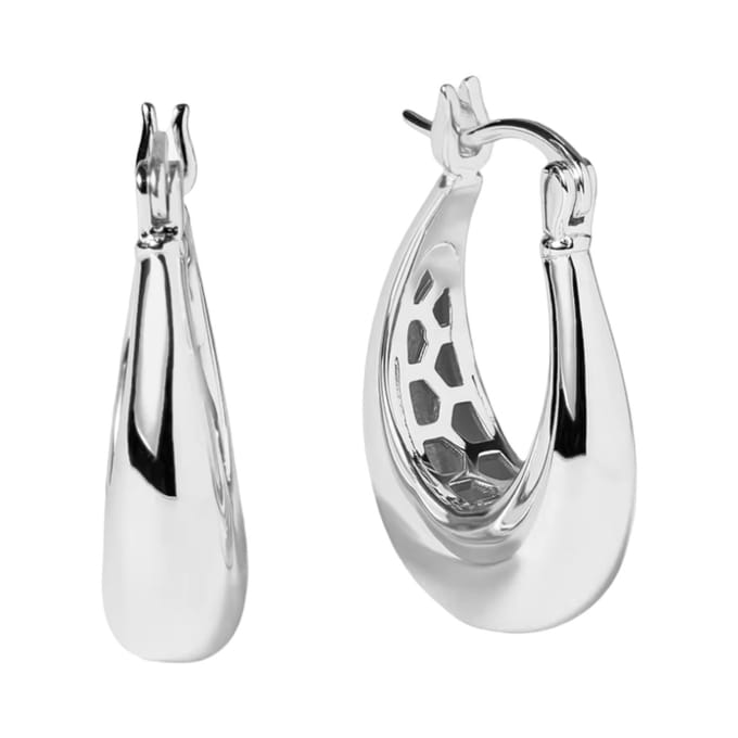 Oorbellen zilver chunky