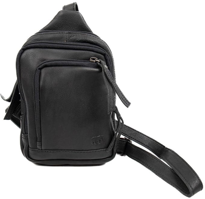 Bear Design Katinka Crossbodytas Kleine Leer - Zwart