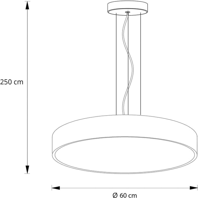 Arcchio LED hanglamp Vanida, wit, Ø 60 cm, omhoog/omlaag