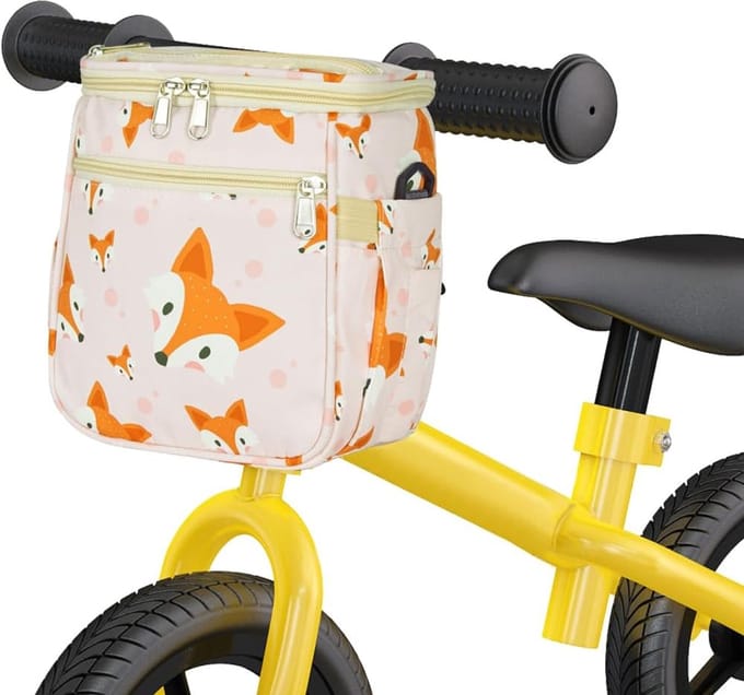 Kinder Fietsmand voor Stuur met Verstelbare Schouderband Waterdicht