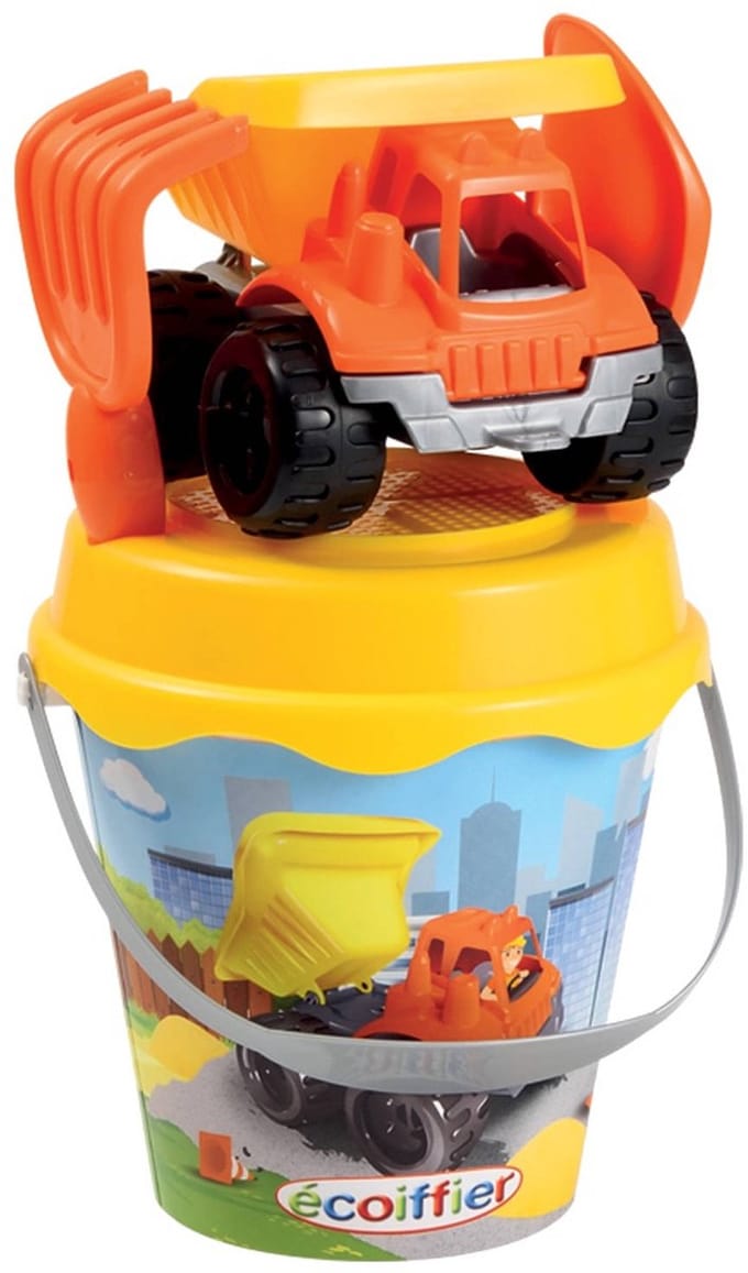 Ecoiffier 17 cm Public Works Bucket with a Truck