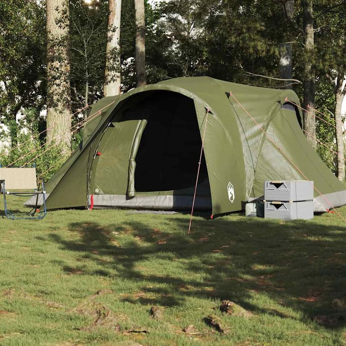 Vidaxl Tente Familiale, Dôme, 6 Personnes, Olive, Imperméable