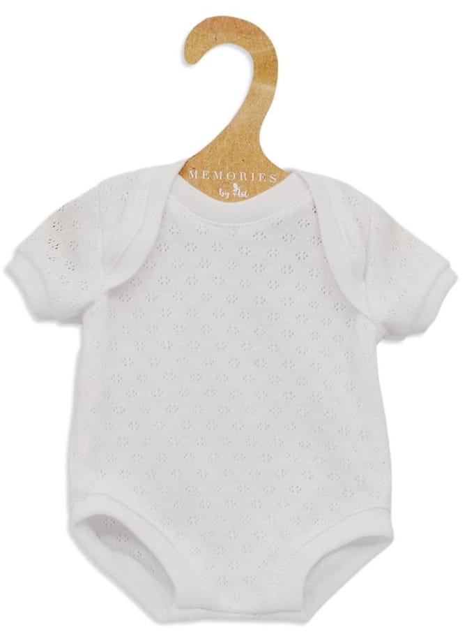 Asi poppenkleding romper wit - pop accessoires kleding.