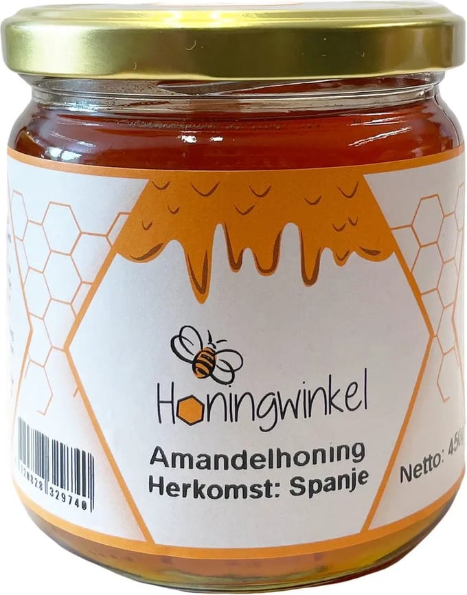Amandelhoning 450g Spanje Honingwinkel (vloeibaar)