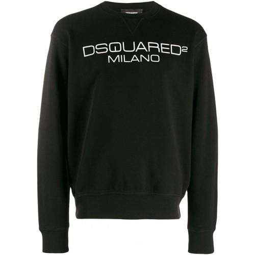 Sweatshirt italien à capuche DSQUARED2 Milano noir - Taille: M black