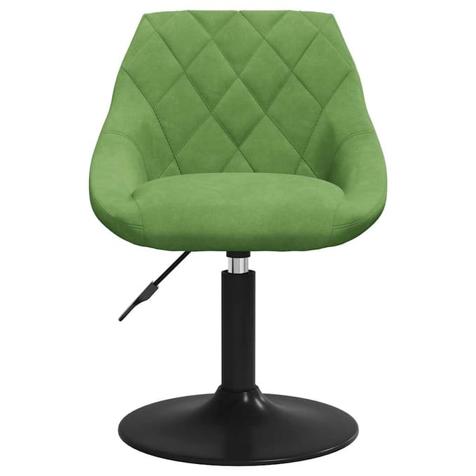 vidaXL - Eetkamerstoel - fluweel - lichtgroen