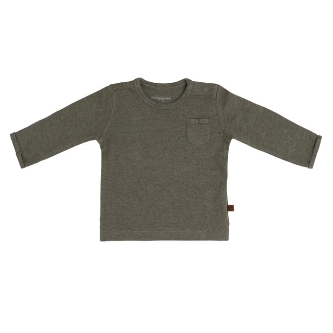 Baby's Only Truitje Melange - Khaki - 56 - 100% ecologisch katoen - GOTS
