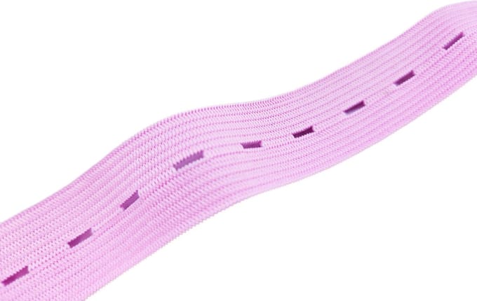 BamBella® Knoopsgat Elastiek - 1 Meter - gaten band knoop gat - 15mm breed