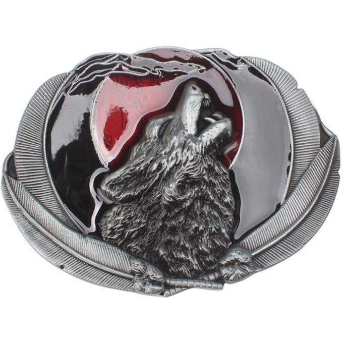 Wolf hoofd Wolf koning riem gesp dierlijke afbeeldingen legering materialen Punk beest stijl