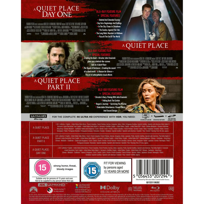 A Quiet Place - 3 Movie Collection - 4K UHD - Import