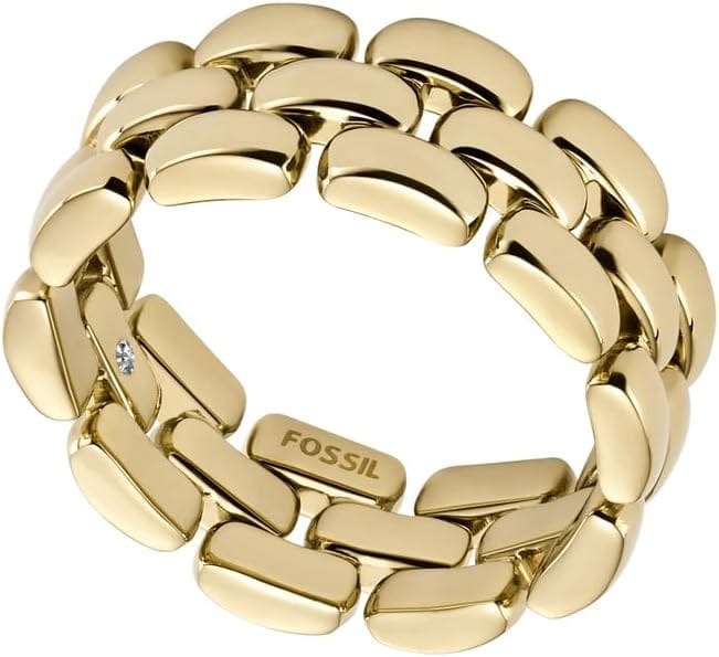 Fossil Women's Stainless Steel band Rings