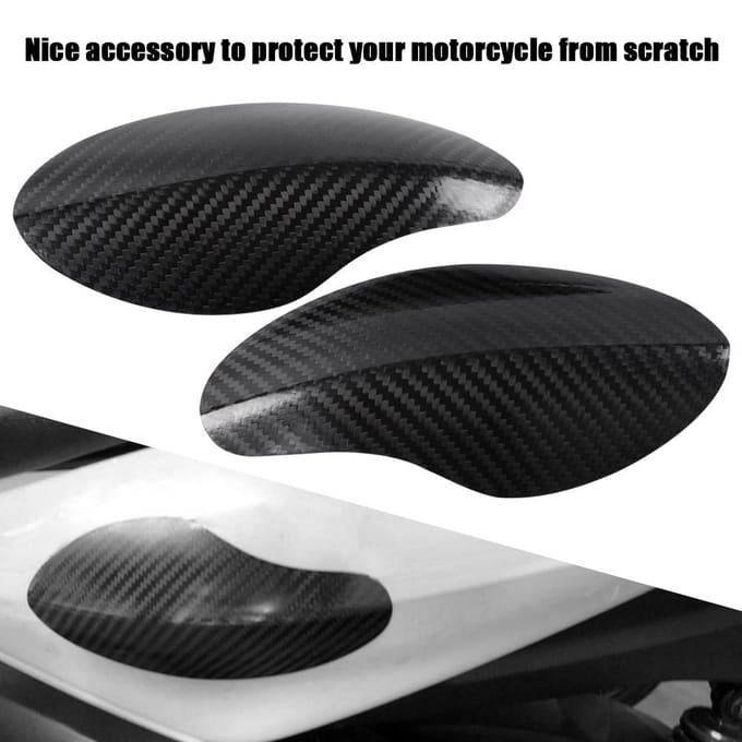 Koolstofvezel Patch Krasbestendig Decoratie voor Yamaha Xmax300 Motorfiets black